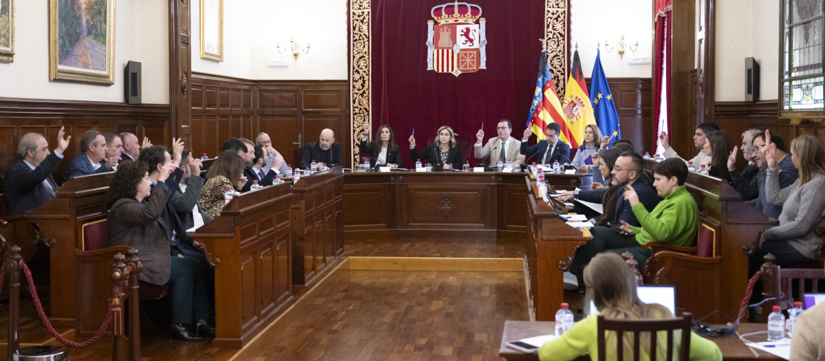 Imagen del pleno ordinario del mes de enero