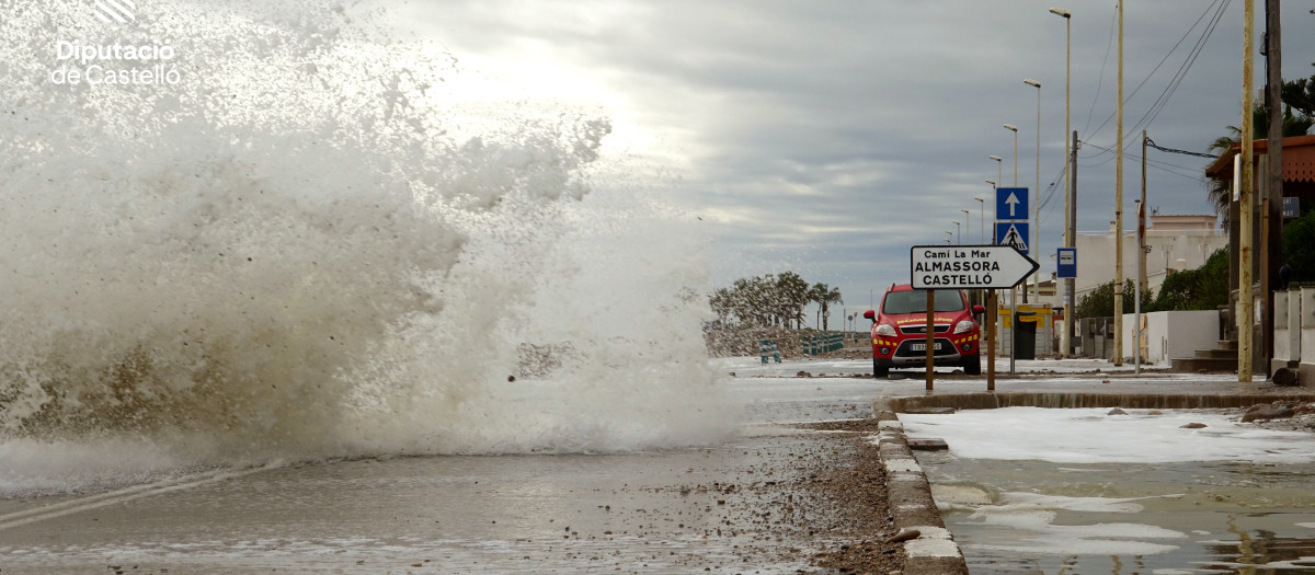 Imagen de los efectos del temporal en Castellón