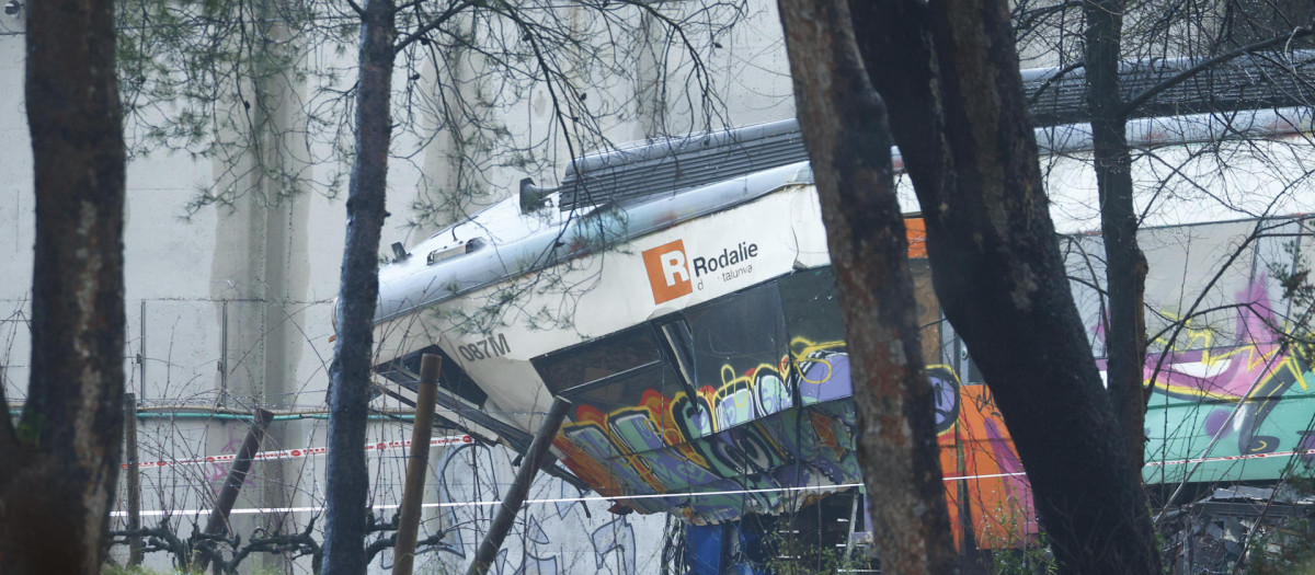 El tren de Rodalies afectado, esta mañana