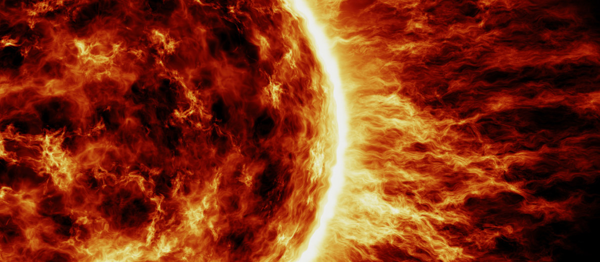 Imagen de archivo de una tormenta solar