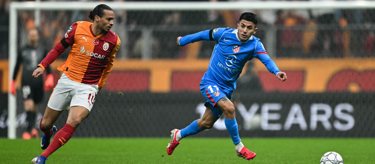 Thiago Almada, del Atlético de Madrid, en el partido ante el Galatasaray