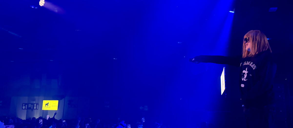 Imagen de  Rusowsky durante su concierto en el Roig Arena