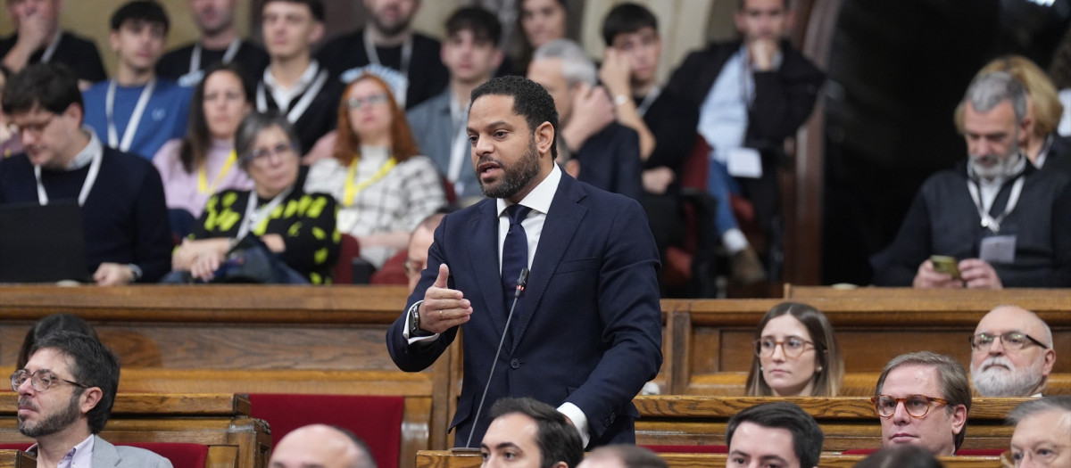 El secretario general de Vox, Ignacio Garriga, en una imagen de archivo, en el Parlament