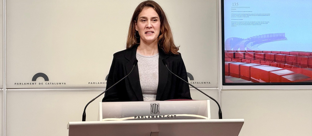 La líder de los Comuns en el Parlament, Jéssica Albiach, en rueda de prensa.

EUROPA PRESS
22/1/2026