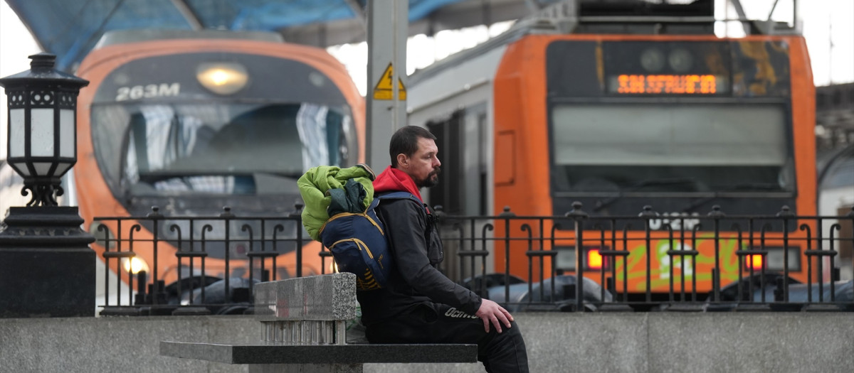 Trenes de Rodalies sin servicio en la Estación de Francia, este miércoles