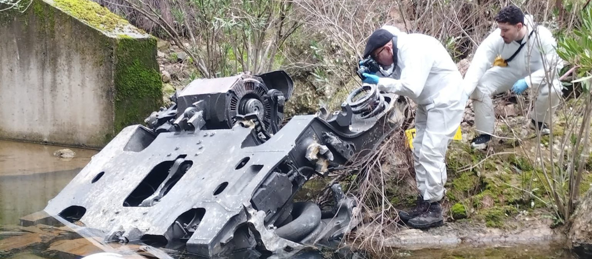 El bogie de uno de los vagones del Iryo