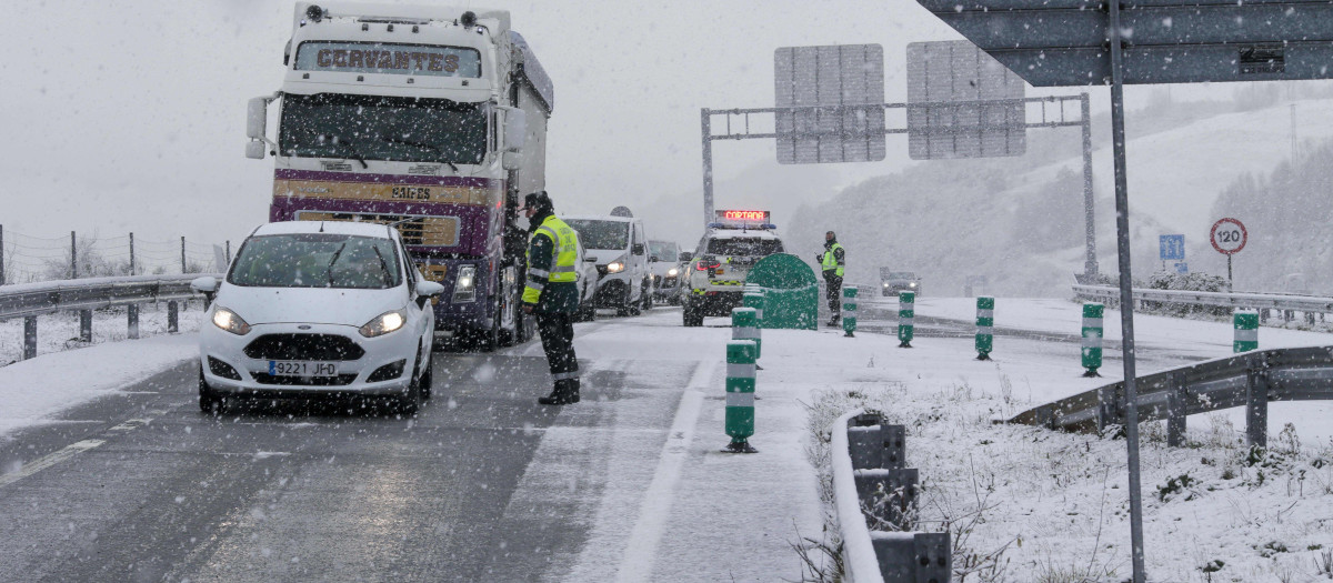 Restricciones de tráfico por las nevadas
