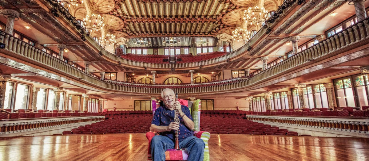 Paquito D’Rivera, clarinetista cubano, ganador de 16 premios Grammy, que actuará en formato trío en el Teatre del Raval