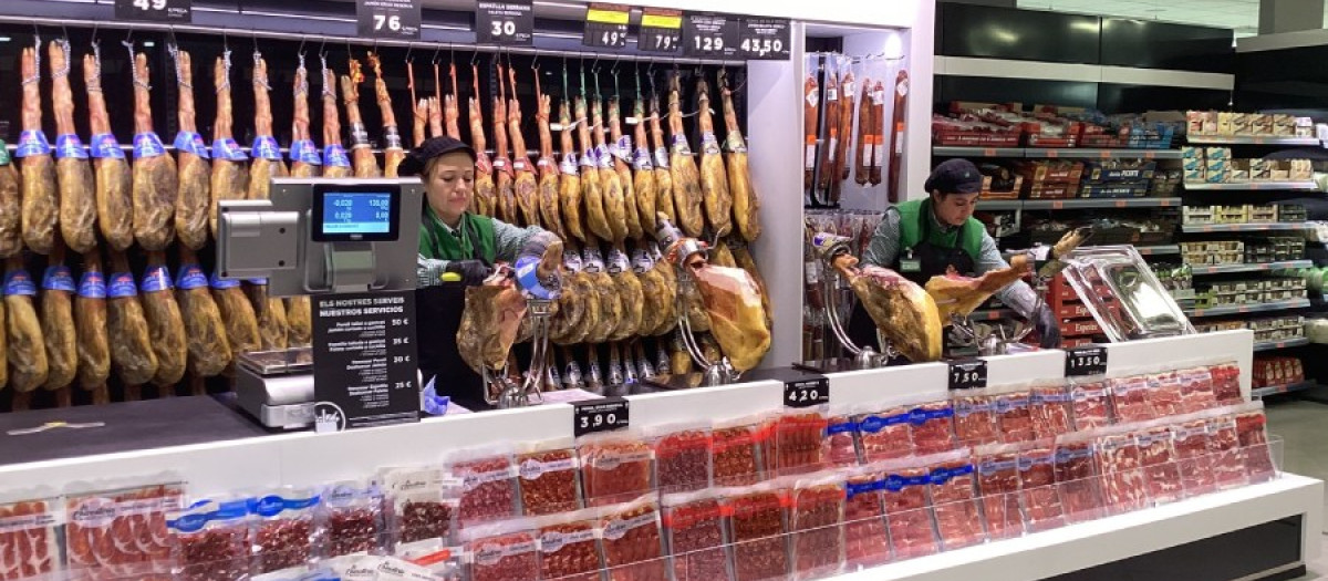 Imagen tomada en un supermercado de Mercadona