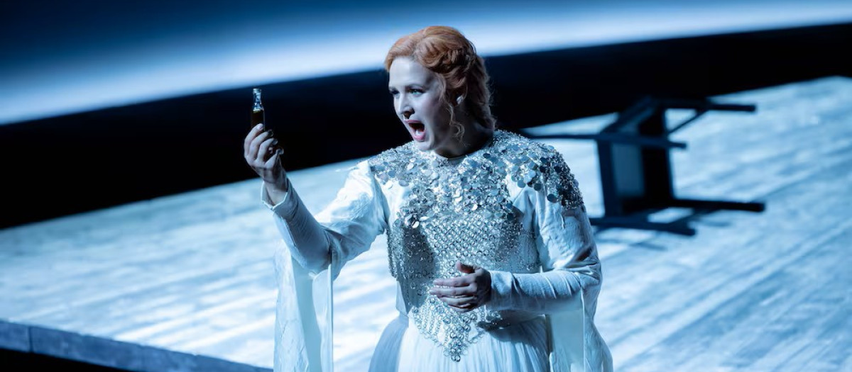 La soprano Lise Davidsen, durante el primer acto de 'Tristán e Isolda’