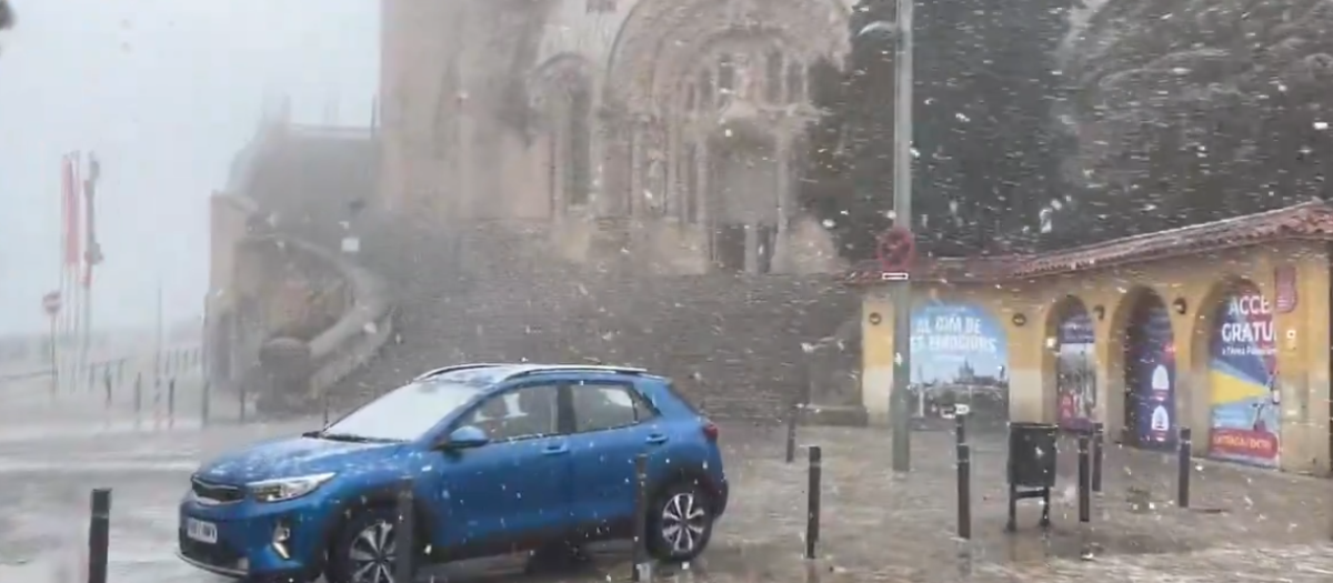 Nieve en el Tibidabo, este sábado