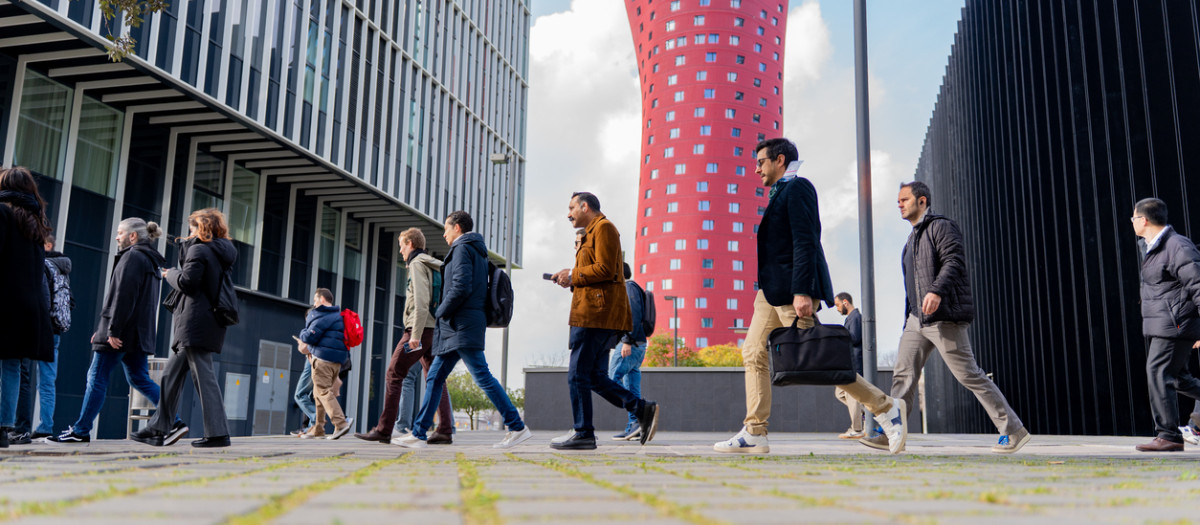 Un grupo de profesionales, en Barcelona, en una imagen de archivo