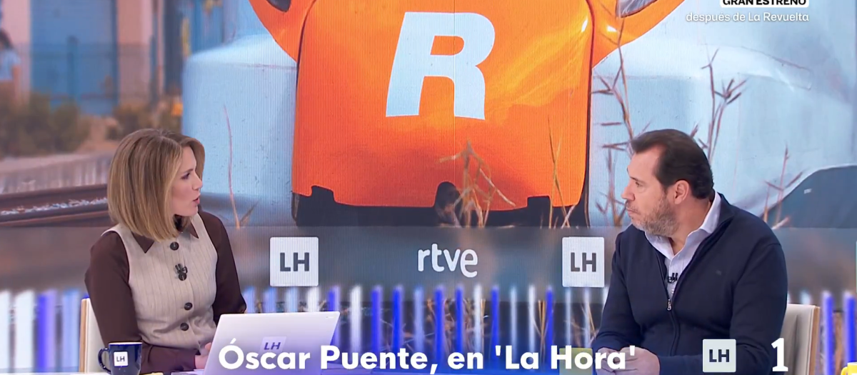 Silvia Intxaurrondo y Óscar Puente, en La hora de la 1