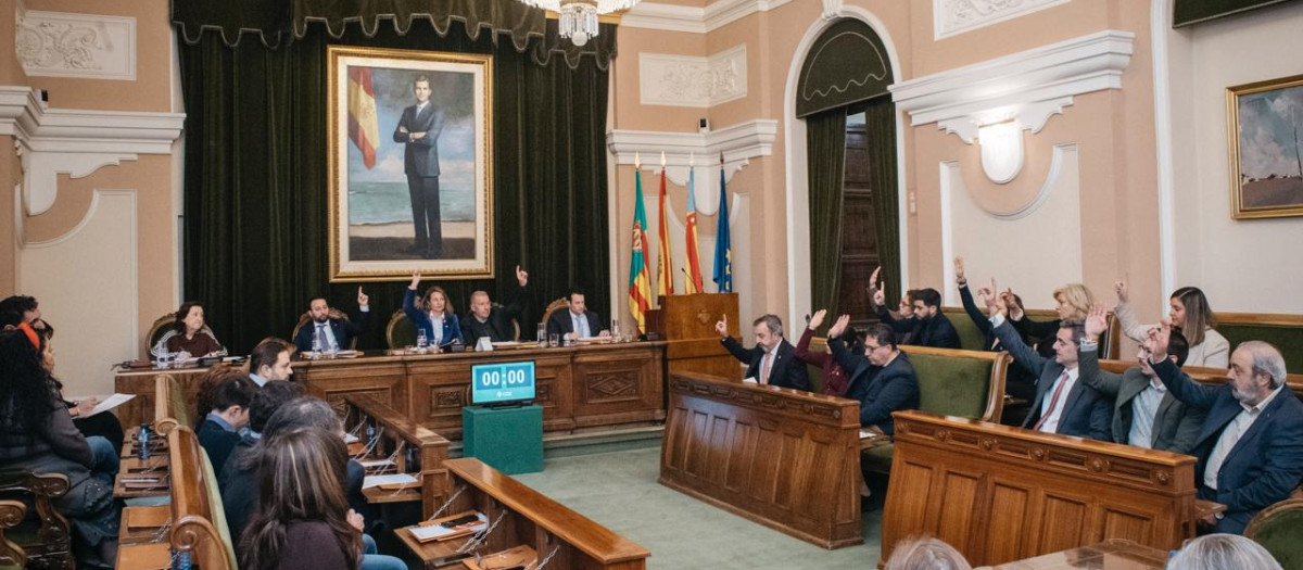 Imagen del pleno extraordinario de Castellón para la aprobación del presupuesto 2026