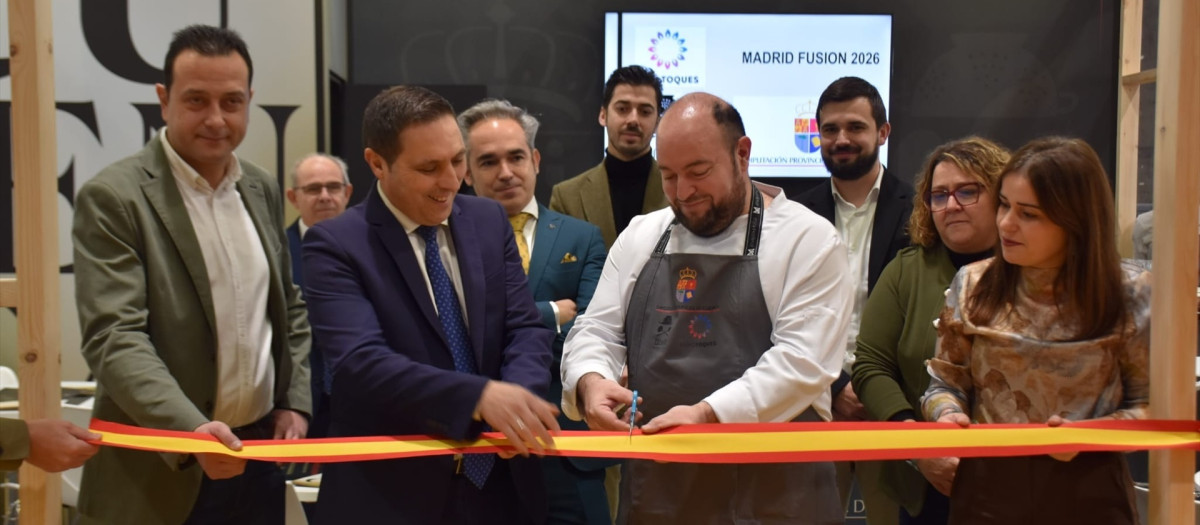 Inauguración del estand de la Diputación de Cuenca en Madrid Fusión