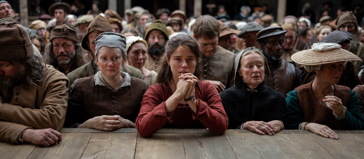 Jessie Buckley, en un fotograma de Hamnet