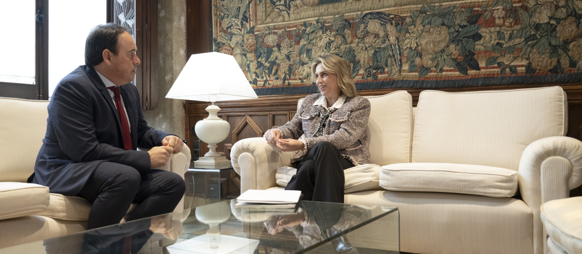 Reunión presidenta de la Diputación de Castellón con el presidente de la Generalitat