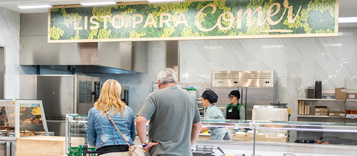 Imagen tomada en un supermercado de Mercadona