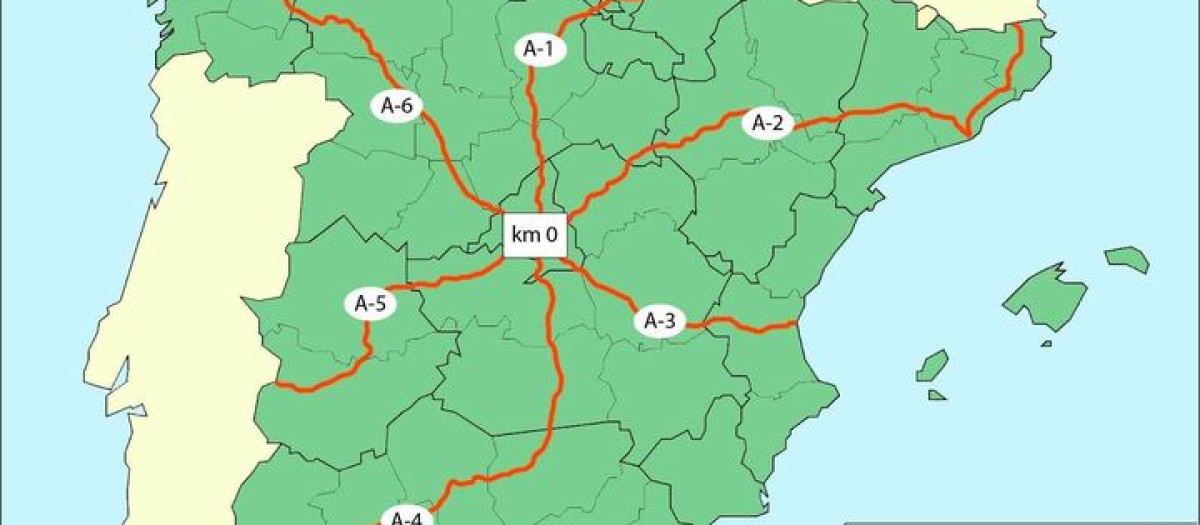Madrid nació como el centro de carreteras