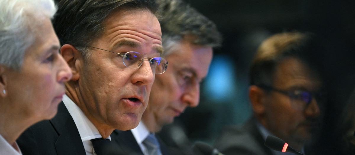 El secretario general de la OTAN, Mark Rutte, en Bruselas