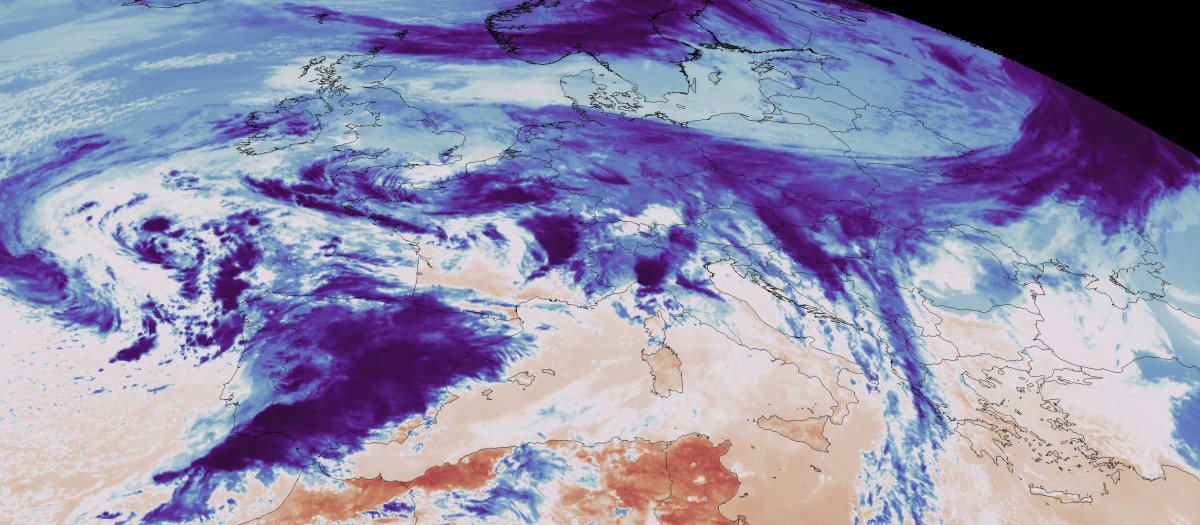 Imágenes del satélite europeo