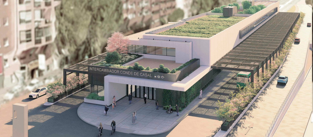 Así quedará el nuevo intercambiador de Conde de Casal