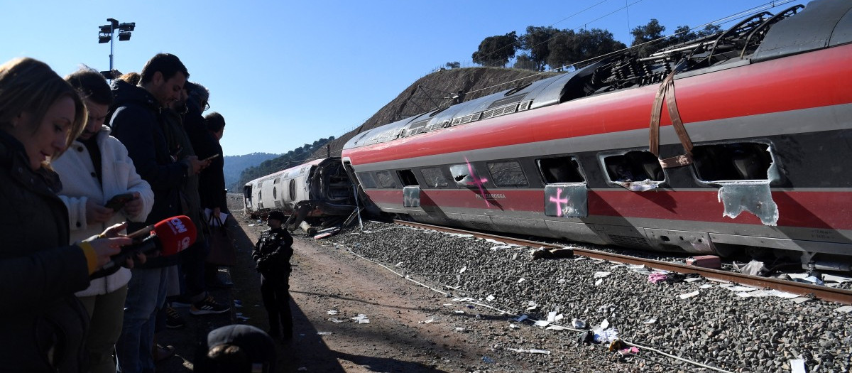 Lugar del descarrilamiento del Iryo en Adamuz