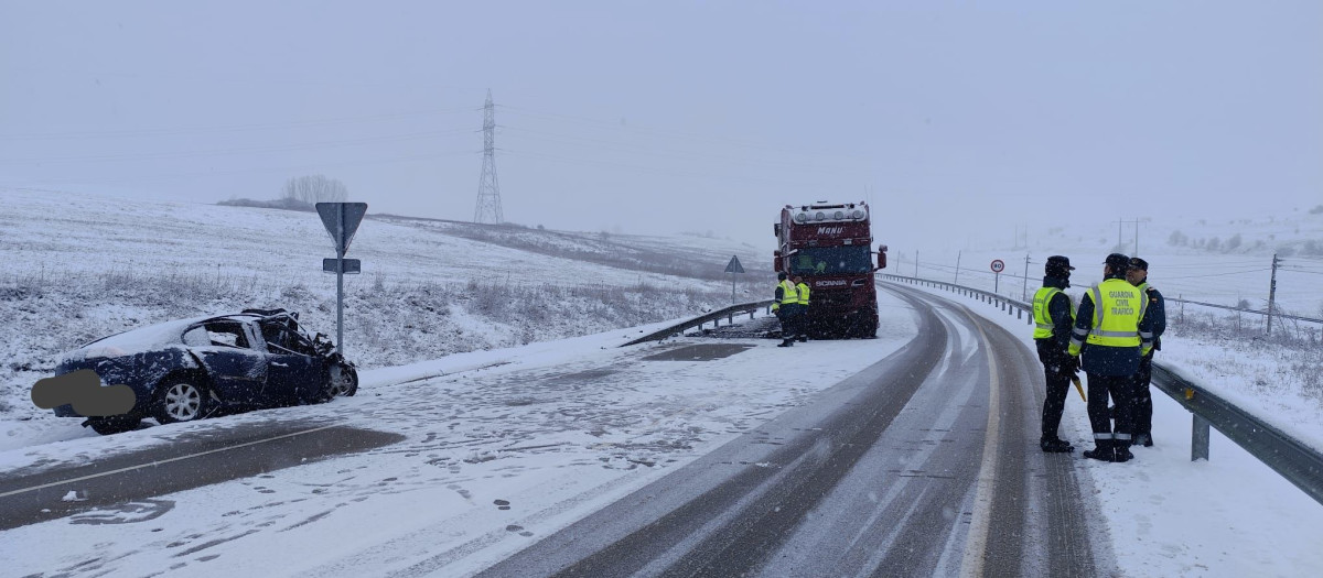 Accidente en Guardo en el que ha perdido la vida un conductor