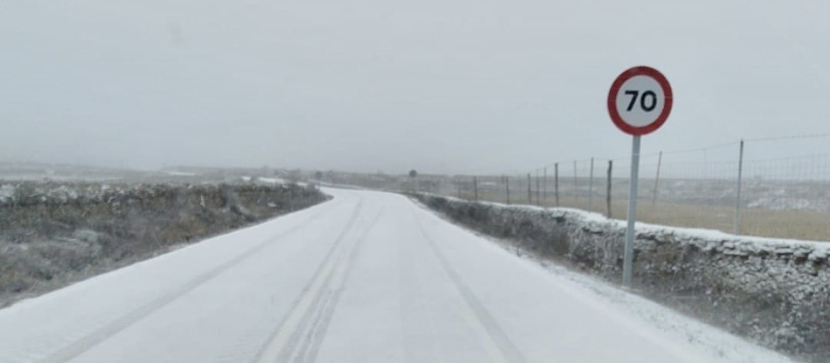 Imagen de archivo de nevadas en el interior de Castellón