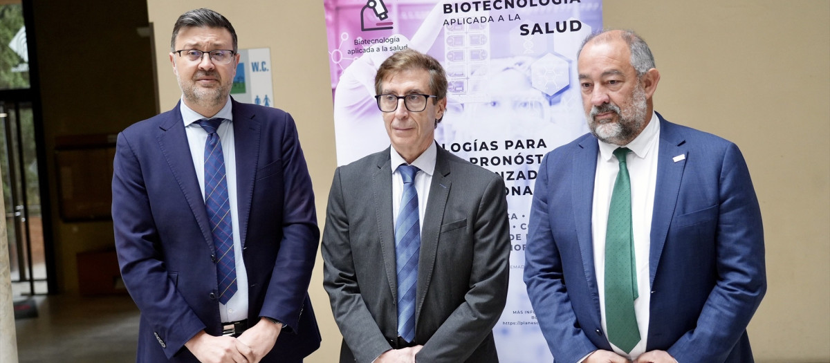 Presentación de las conclusiones del Plan Complementario de la Biotecnología Aplicada a la Salud en Castilla-La Mancha.

REMITIDA / HANDOUT por JCCM
Fotografía remitida a medios de comunicación exclusivamente para ilustrar la noticia a la que hace referencia la imagen, y citando la procedencia de la imagen en la firma
28/1/2026