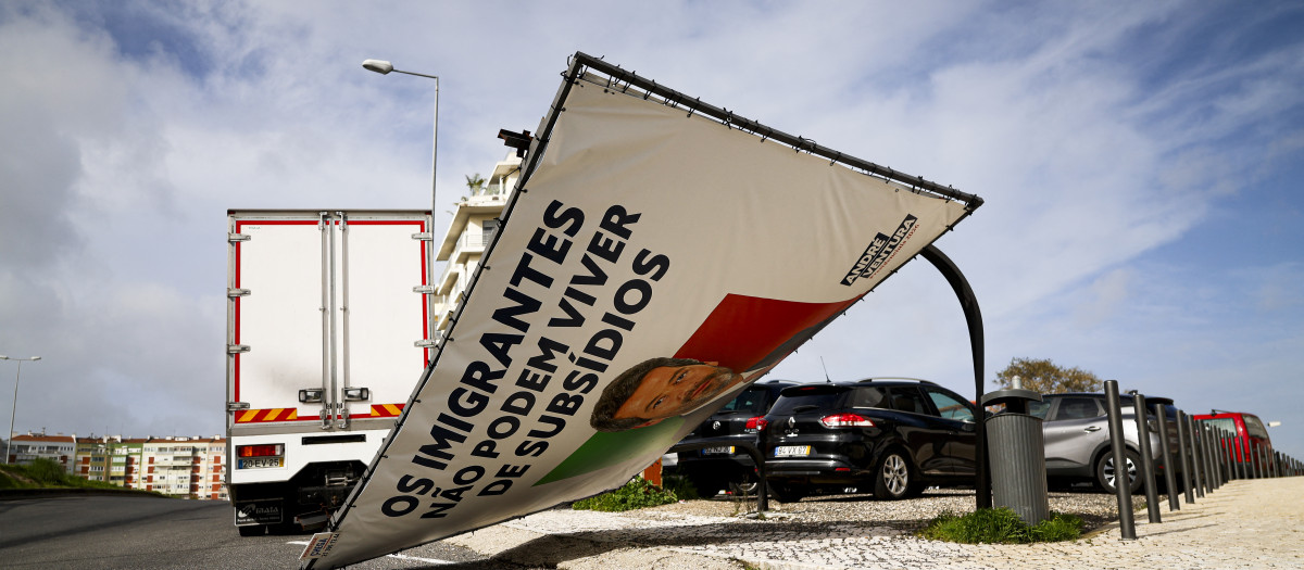 Los efectos de Kristin en Lisboa, Portugal