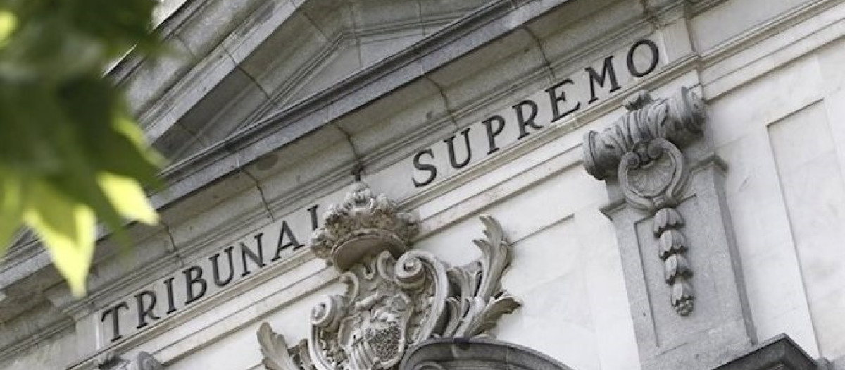 Fachada del Tribunal Supremo, en una imagen de archivo