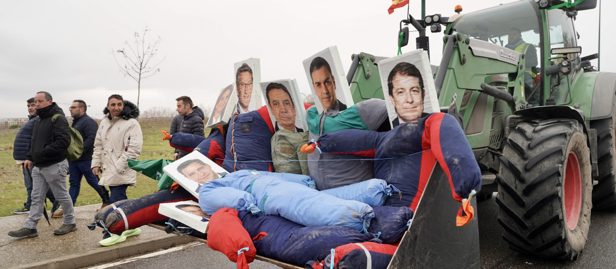 Tractorada en contra de Mercosur, este jueves, en Valladolid