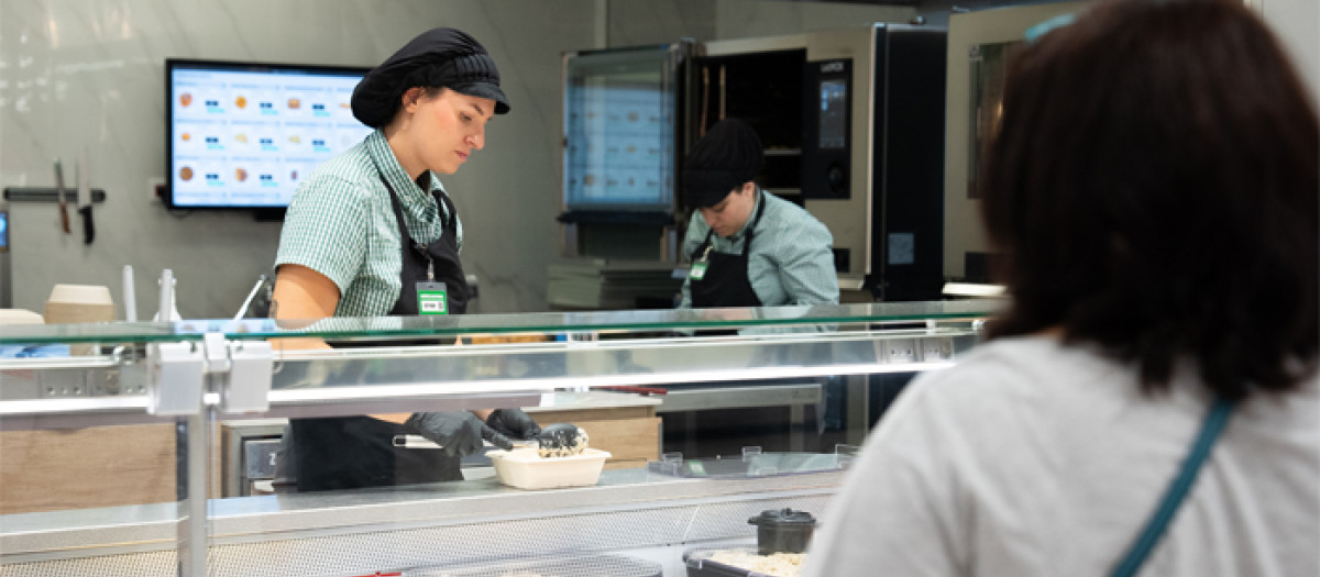 Imagen tomada en un supermercado de Mercadona