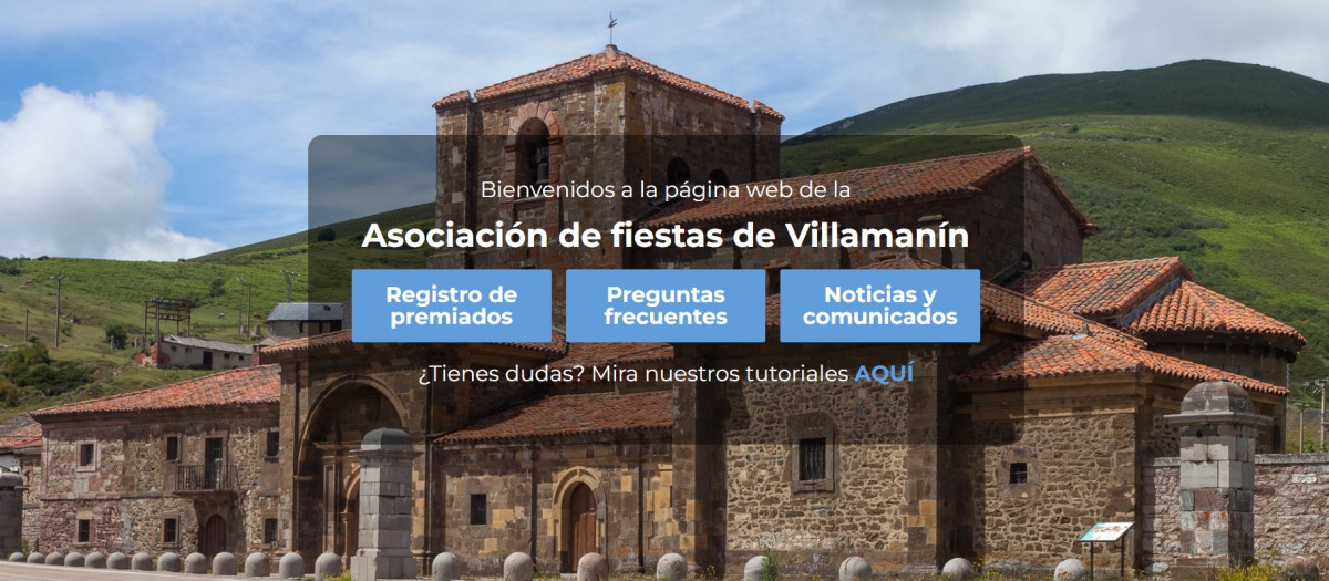 Web para que lo agraciados del Sorteo de Navidad de Villamanín puedan cobrar su premio