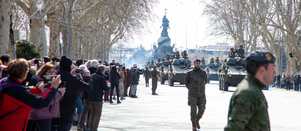 Ensayo del acto por el 375º aniversario del Regimiento de Caballería ‘Farnesio’ 12