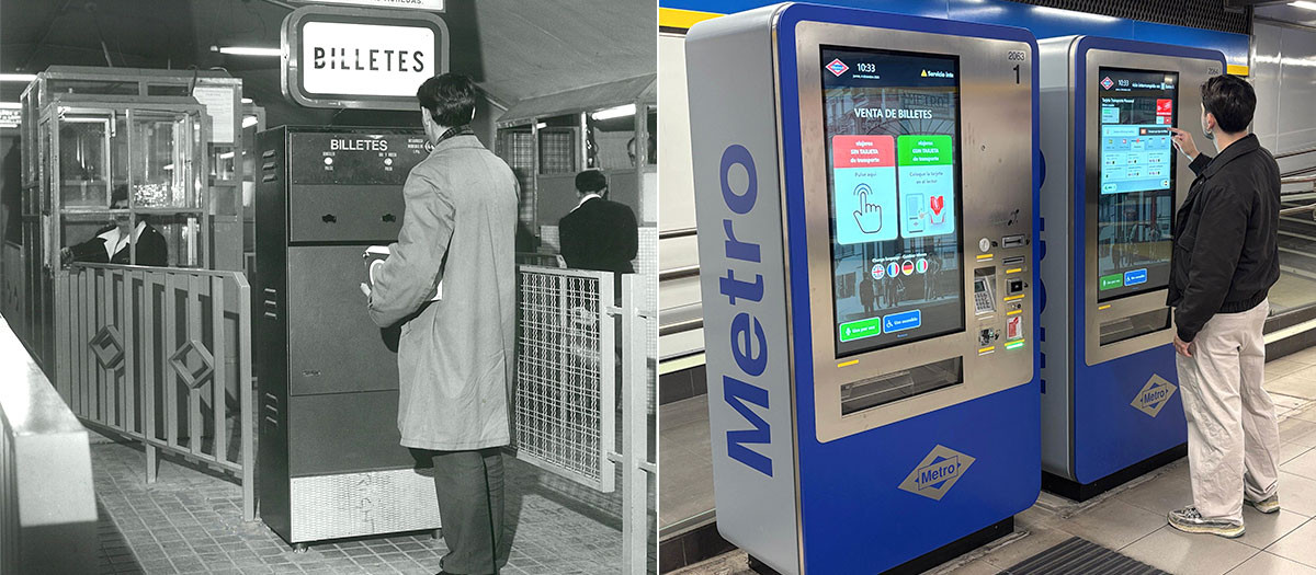 Máquinas de abono de Metro de Madrid