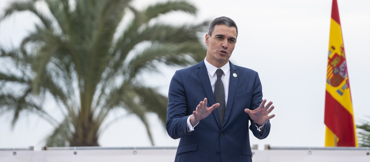 Imagen de archivo del presidente del Gobierno, Pedro Sánchez, en Alicante