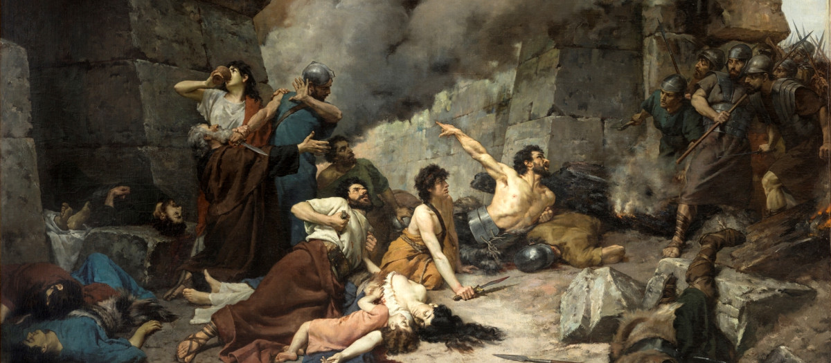 El último día de Numancia, obra del pintor Alejo Vera