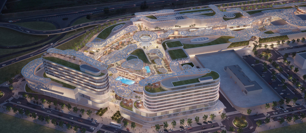 Imagen virtual del futuro centro comercial Infinity de Valencia.