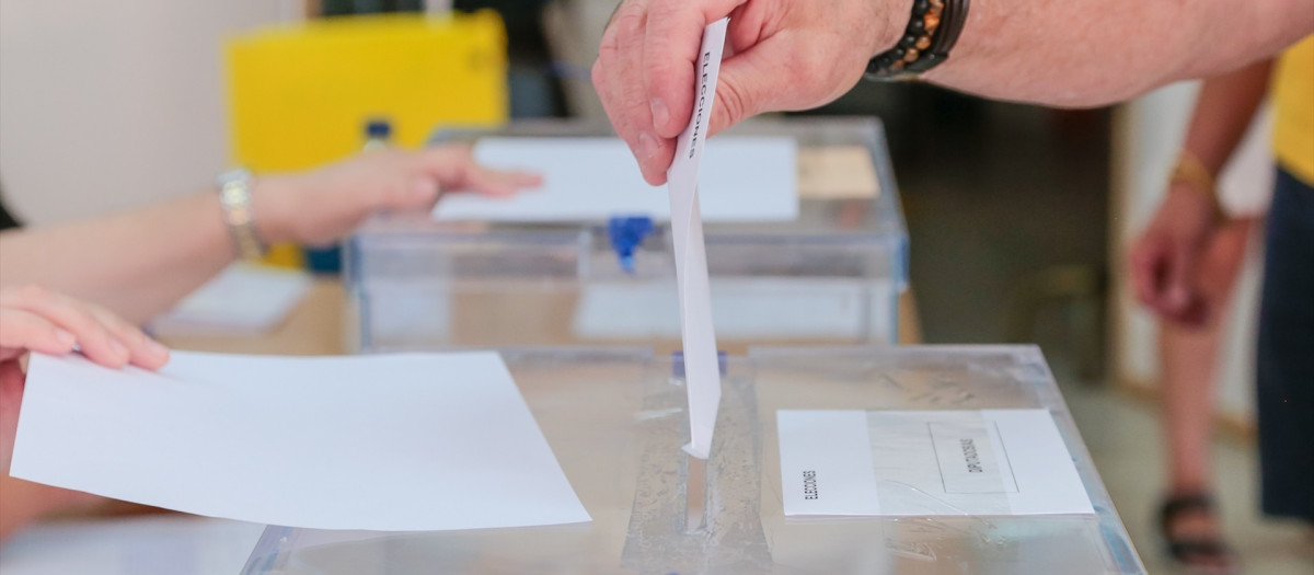 Una urna electoral, en una imagen de archivo