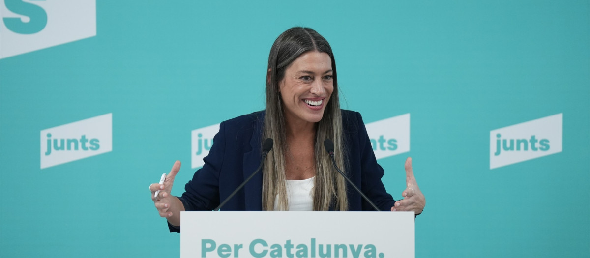 La portavoz de Junts en el Congreso, Miriam Nogueras
