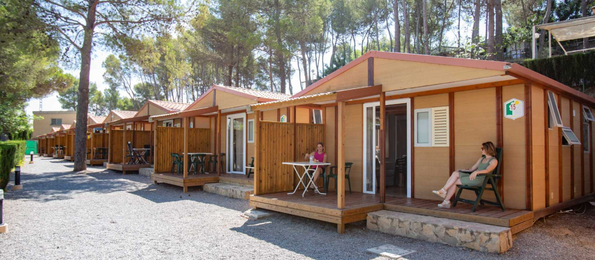 Imagen de archivo de unos bungalows del camping Altomira, Castellón