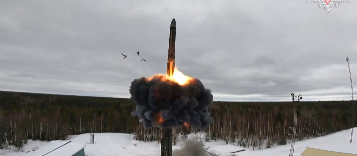 El lanzamiento de prueba de un misil balístico intercontinental (ICBM) perteneciente a las fuerzas de disuasión nuclear del país