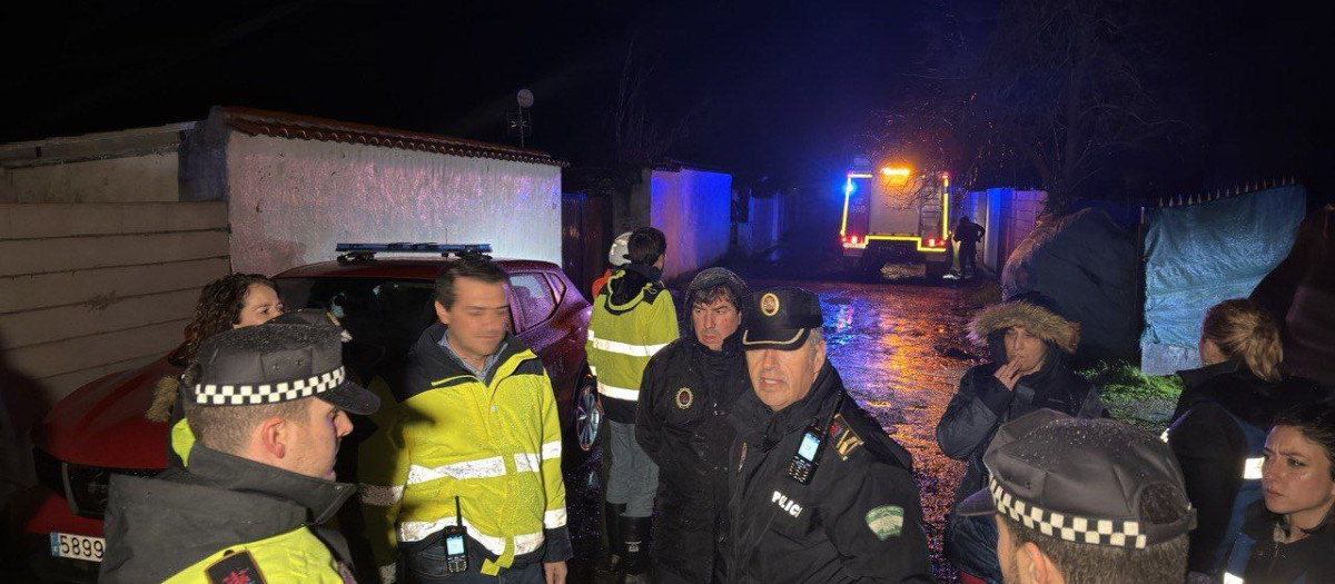 Uno de los desalojos de esta noche, miércoles 4 de febrero