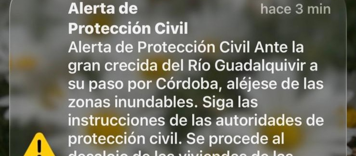 ES ALERT para Córdoba