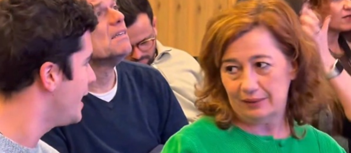 La presidenta del Congreso, este jueves en Palma