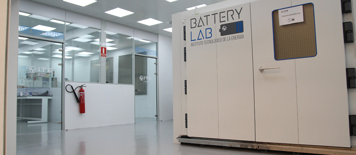 Imagen de archivo de un laboratorio de baterías