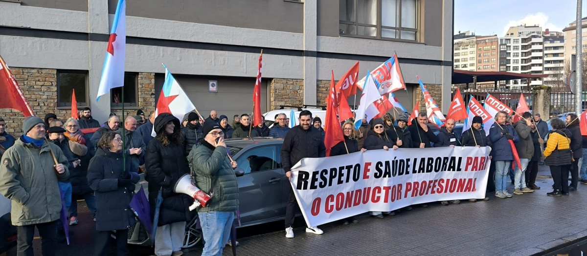 Protesta de personal del transporte de viajeros por carretera

REMITIDA / HANDOUT por CIG
Fotografía remitida a medios de comunicación exclusivamente para ilustrar la noticia a la que hace referencia la imagen, y citando la procedencia de la imagen en la firma
19/1/2026