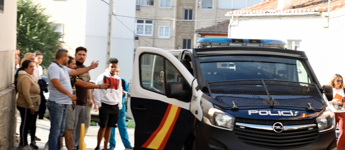 La Policía, en la zona de Béjar donde un hombre mató a su pareja